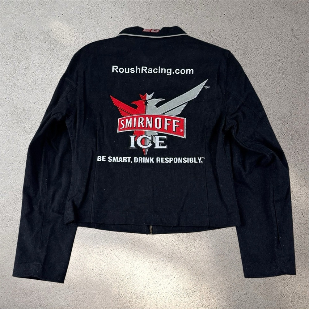 Vintage NWOT JH Design Smirnoff Racing Jacket Sz Small NASCAR Crop Fit - Picture 4 of 8